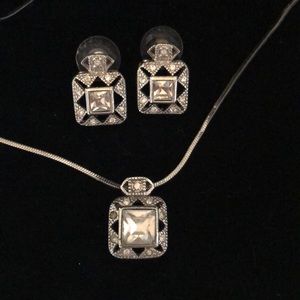 Brighton silver and diamond set